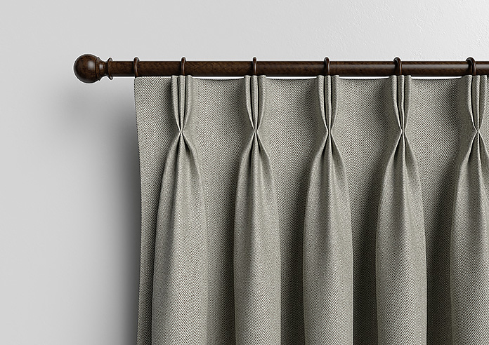 Soft Chevron, Brown - Made to Measure Curtains - Image 11